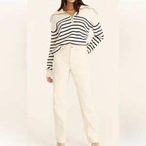 J CREW Slouchy boyfriend jean in ecru Size 27